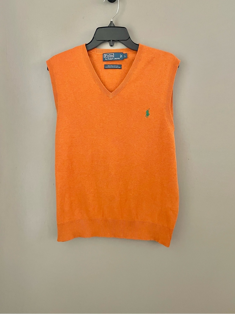 Polo by Ralph Lauren V-Neck Pima Cotton Sweater Vest